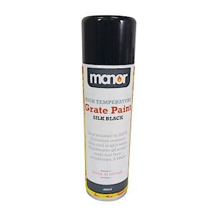 Manor High Temperature Grate Paint Silk Black 450ml