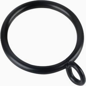 Basic Hardware 45mm Black Curtain Rings 6 Pack