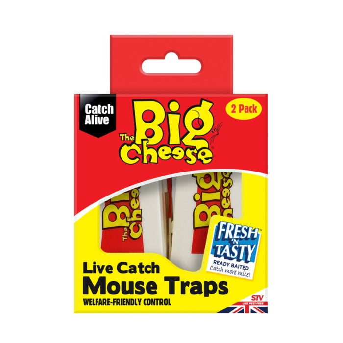 STV STV155 Live Catch Mouse Traps 2 Pack