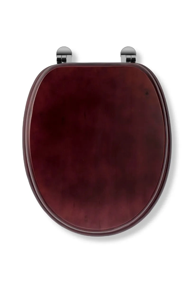 Croydex Mahogany Finish Wooden Toilet Seat