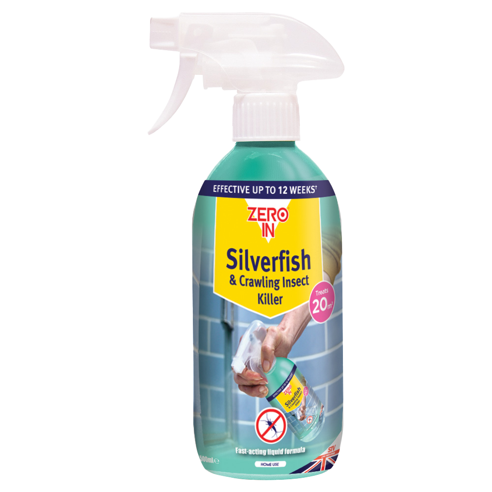 STV STV007 Silverfish & Crawling Insect Killer Spray 500ml